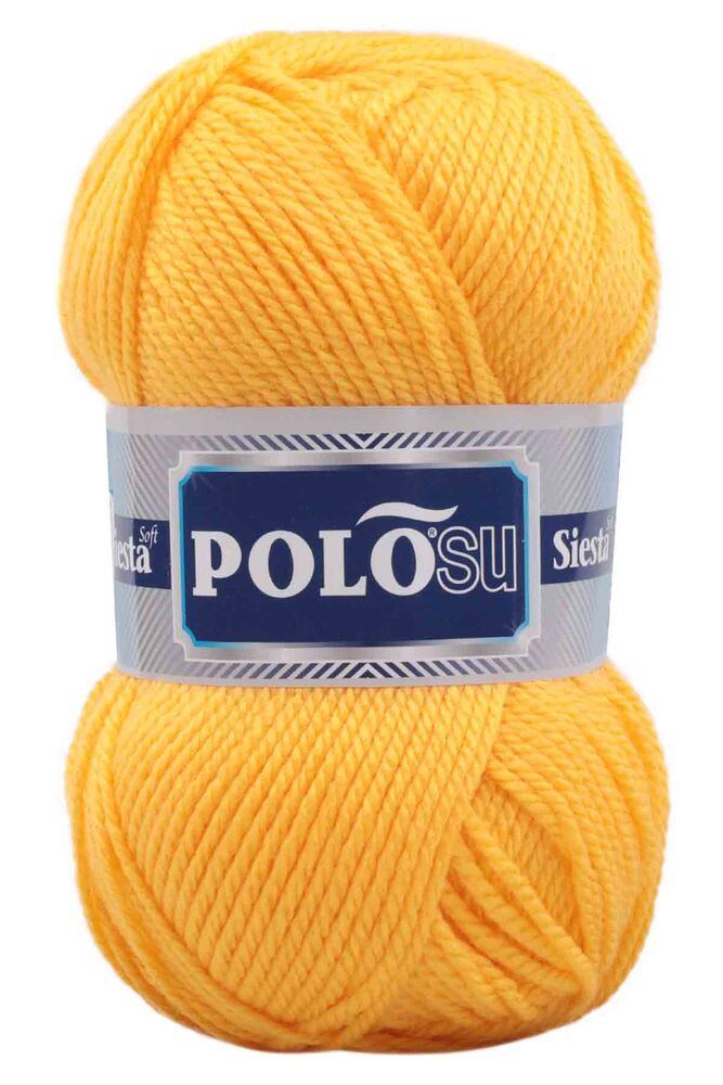 Polosu Siesta Soft El Örgü İpi Koyu Sarı 204
