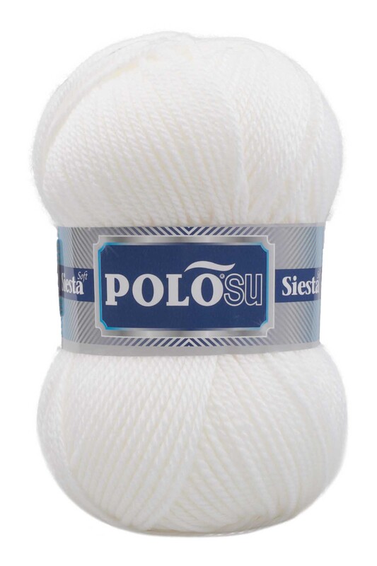 Polosu - Polosu Siesta Soft El Örgü İpi Optik Beyaz 201