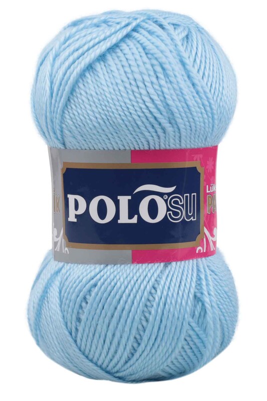 Polosu - Polosu Lüks Patiklik El Örgü İpi Bebe Mavi 377