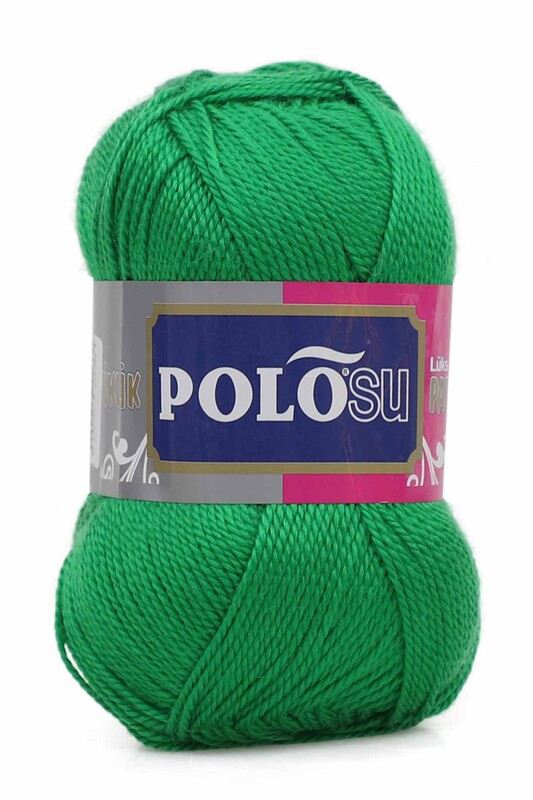 Polosu - Polosu Lüks Patiklik El Örgü İpi Çimen Yeşil 303