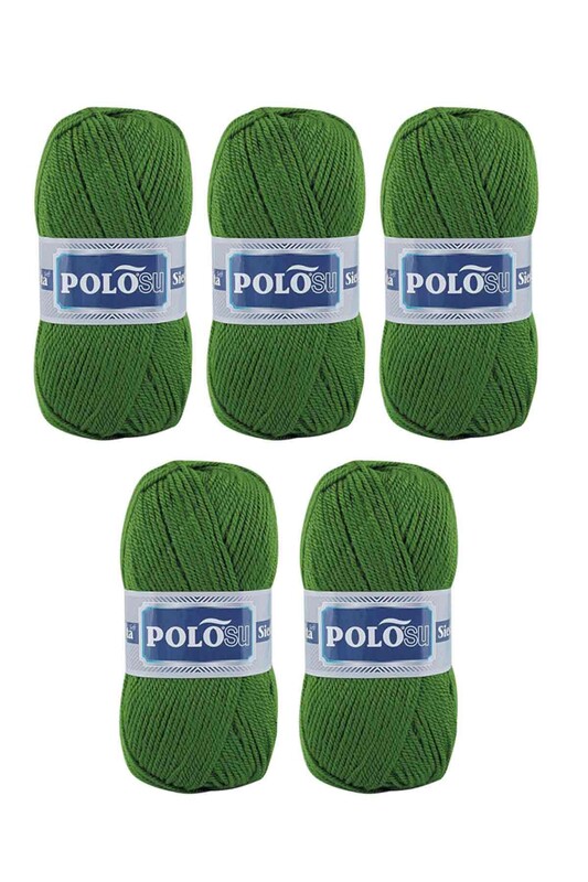 Polosu - Polosu Siesta Soft El Örgü İpi 5 li Koyu Yeşil 225