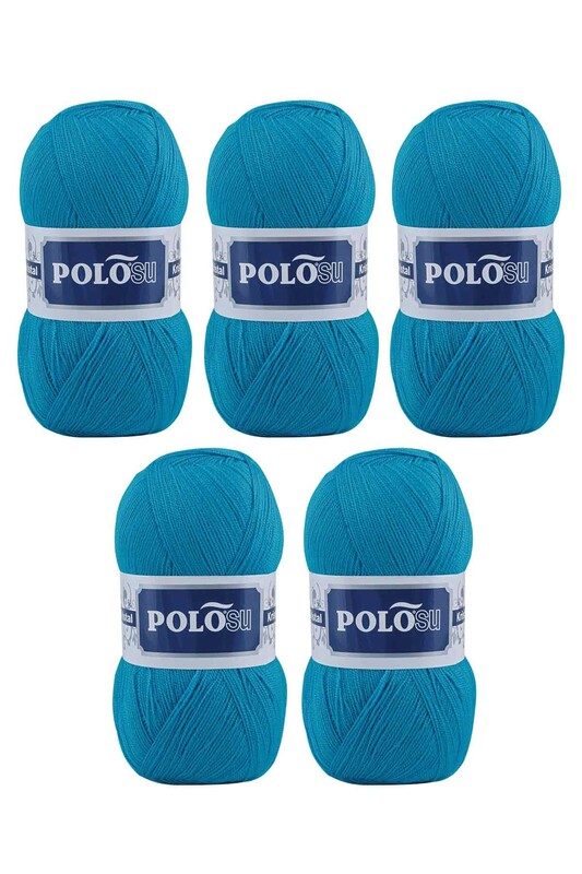 Polosu - Polosu My Kristal El Örgü İpi 5 li Cam Mavi 125