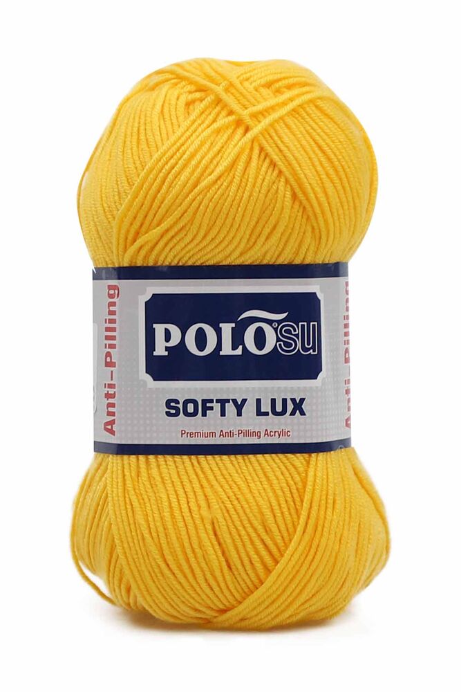 Polosu Softy Lux El Örgü İpi Koyu Sarı 404