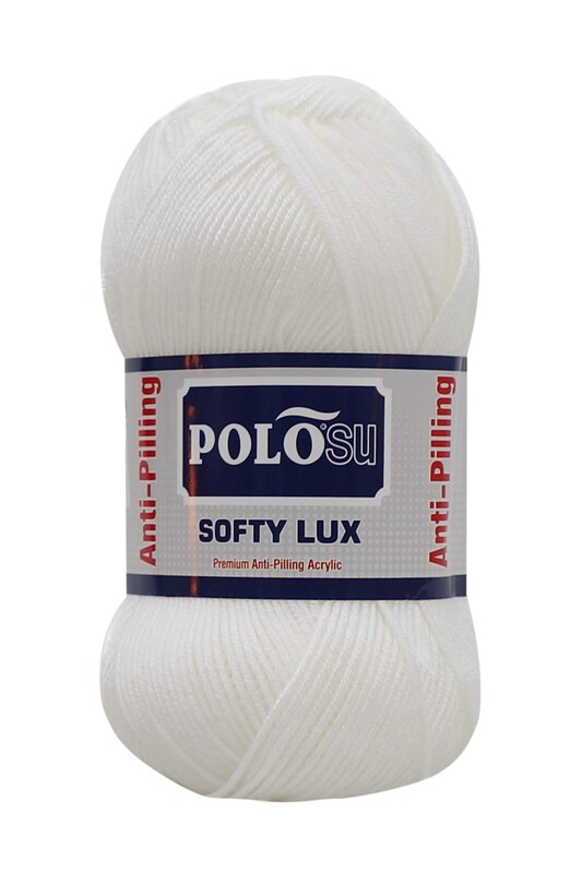 Polosu - Polosu Softy Lux El Örgü İpi Beyaz 401
