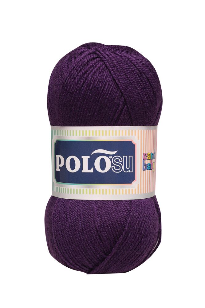 Polosu Candy Baby El Örgü İpi Koyu Mor 229