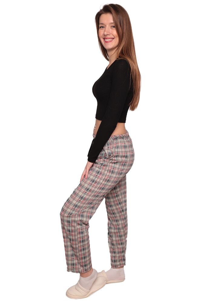 Desenli Kadın Pijama Altı 1904 | Yeşil