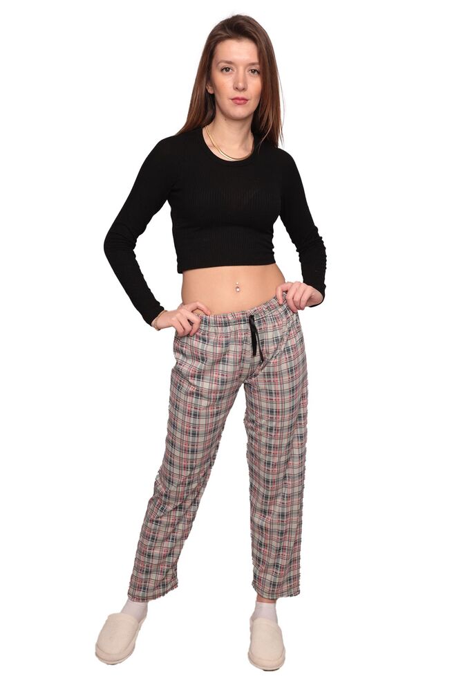Desenli Kadın Pijama Altı 1904 | Yeşil