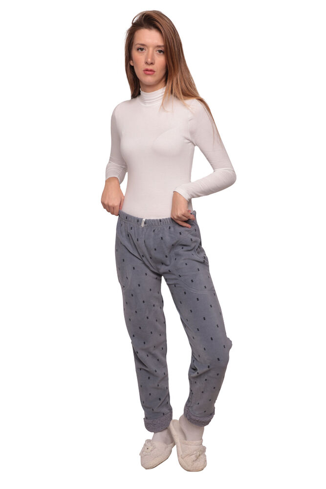 Cepli Polar Kadın Pijama Altı 3214 | Gri