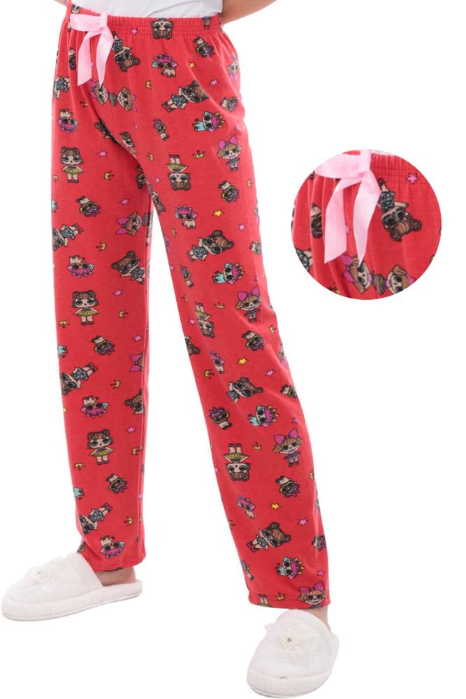 Bebek Desenli Kadın Pijama Altı 1417 | Kırmızı