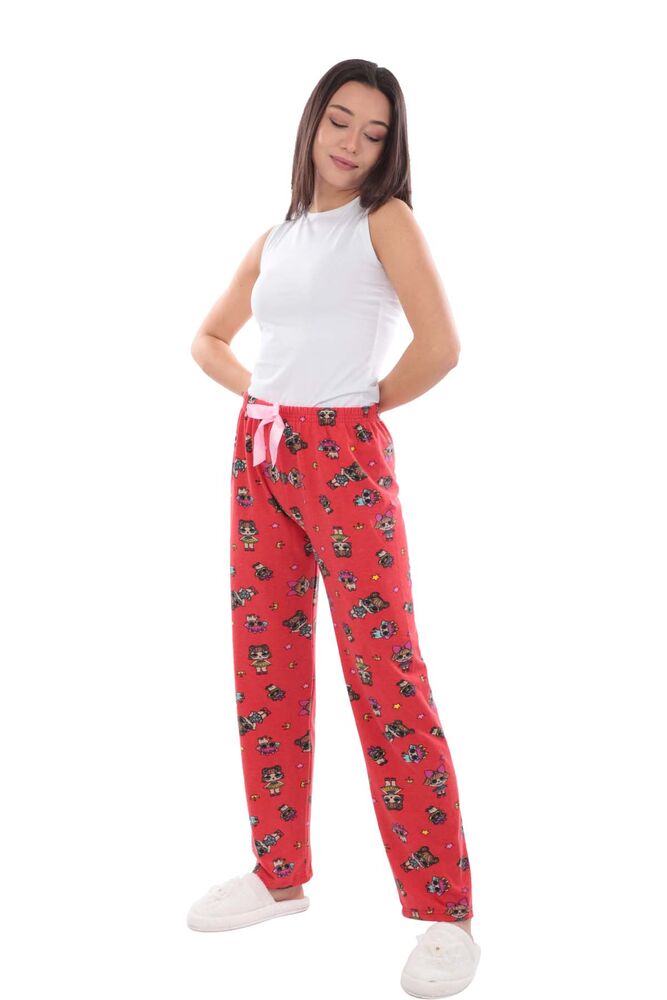 Bebek Desenli Kadın Pijama Altı 1417 | Kırmızı