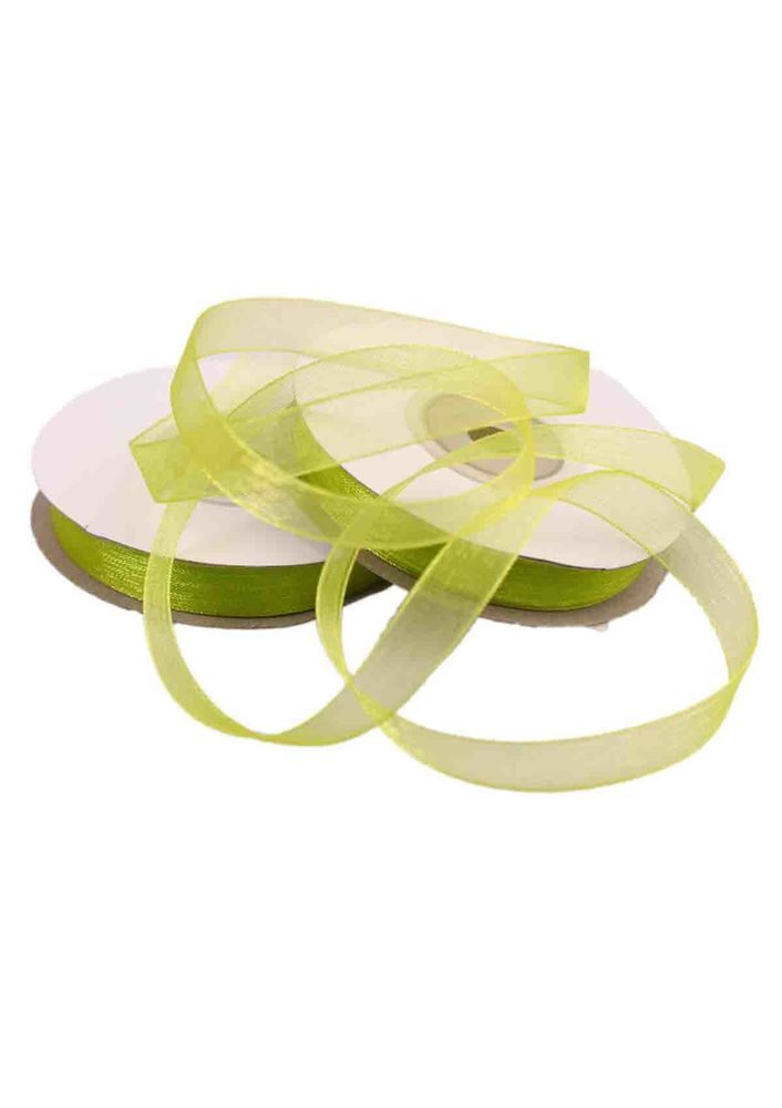 Organza Ribbon 10 mm|Pistachio green 654