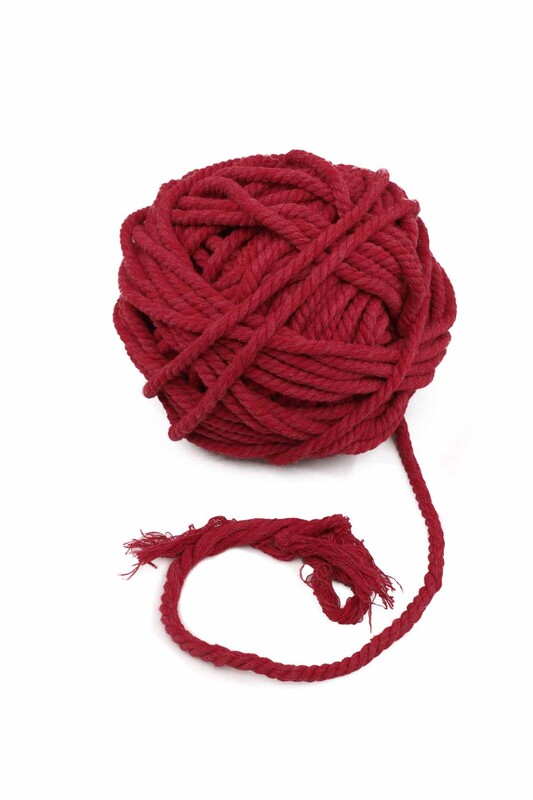 SİMİSSO - Twisted Cotton Rope 7 mm|Red