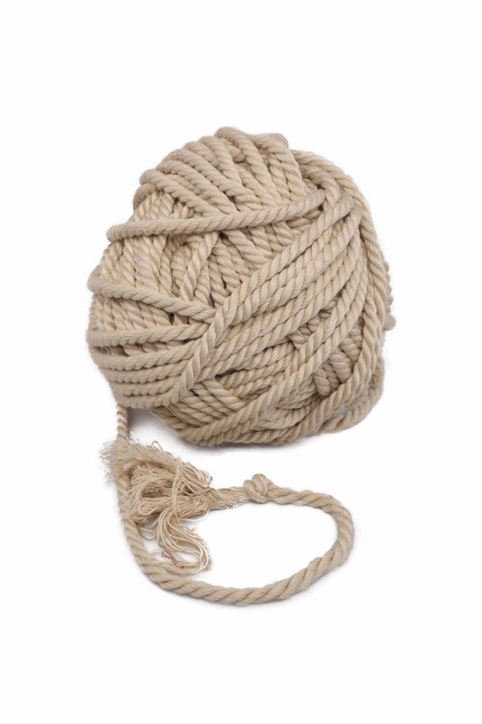 SİMİSSO - Twisted Cotton Rope 10 mm|Light Olive