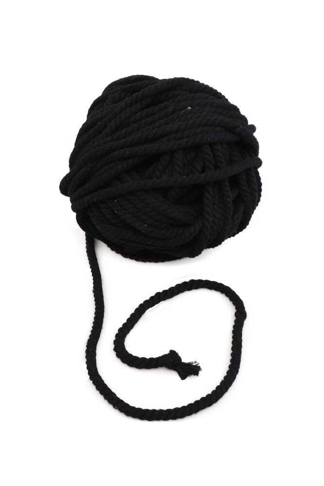 Twisted Cotton Rope 8 mm|Black