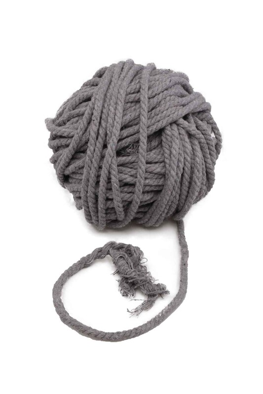 SİMİSSO - Twisted Cotton Rope 6 mm|Grey