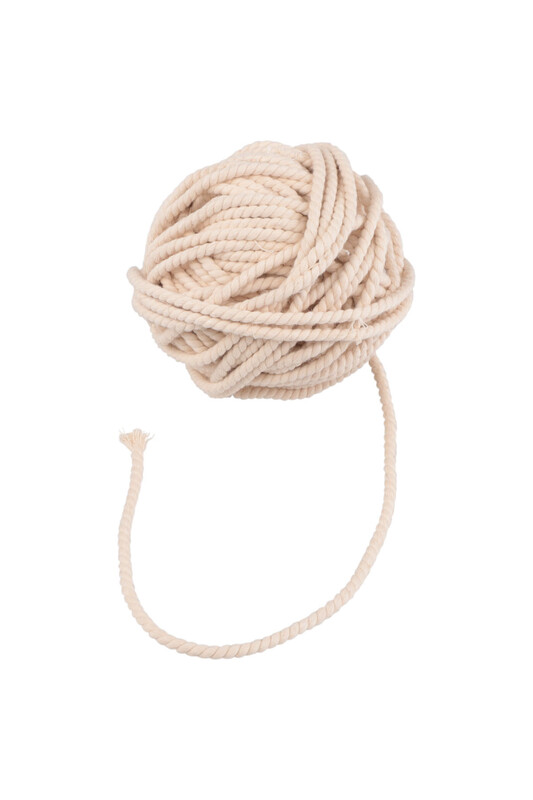 SİMİSSO - Twisted Cotton Rope 2 mm|Cream