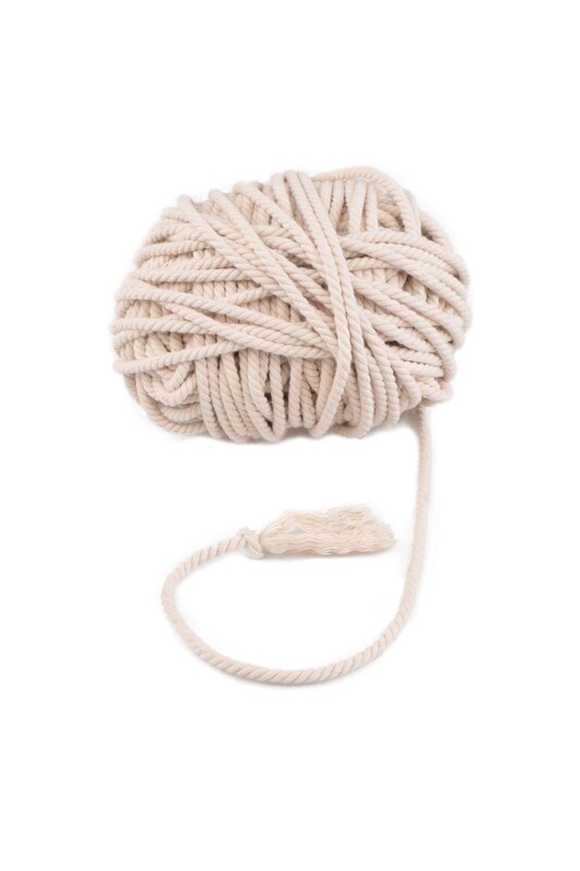 SİMİSSO - Twisted Cotton Rope 4 mm|Cream
