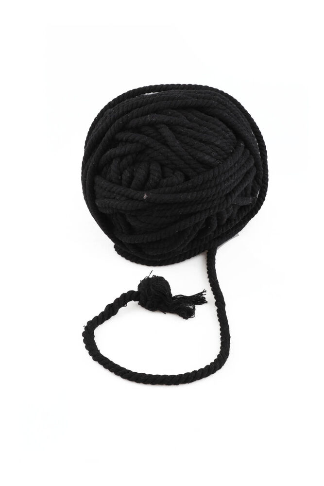 Twisted Cotton Rope 6 mm|Black