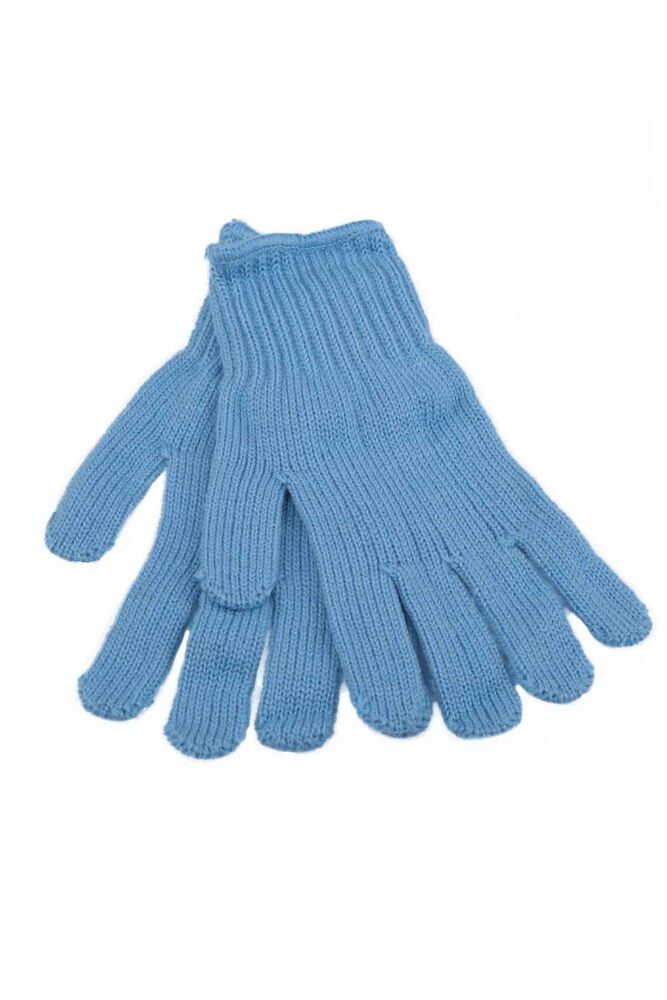 Knitted Kid Gloves | Blue