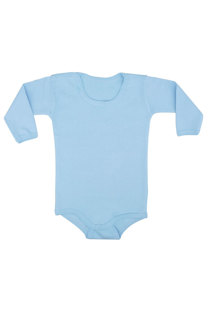 Long Sleeve Snap Combed Cotton Body | Blue