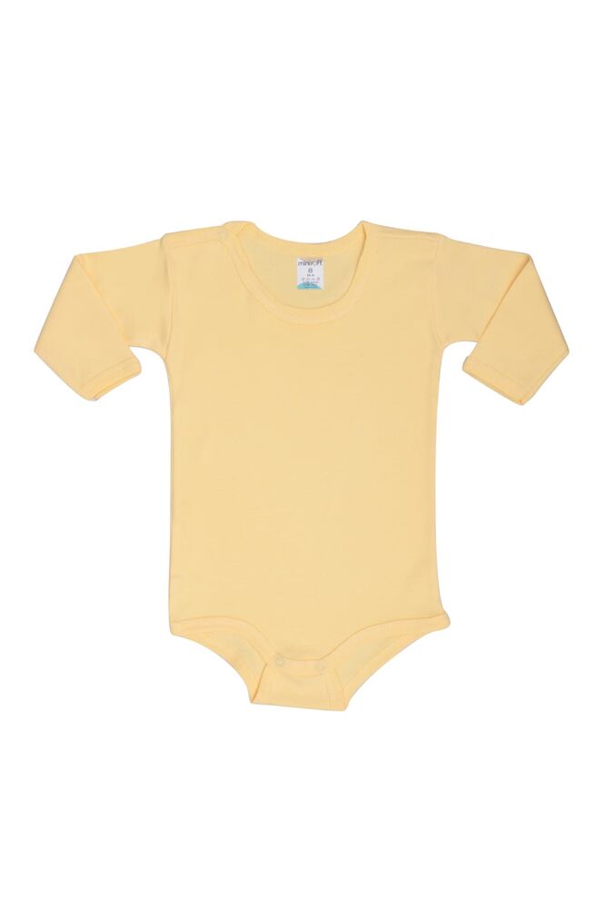 Long Sleeve Snap Combed Cotton Body | Yellow