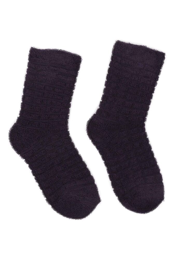 Girl Inverted Towel Socks 311 | Purple