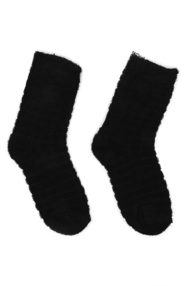Girl Inverted Towel Short Socks 311 | Black