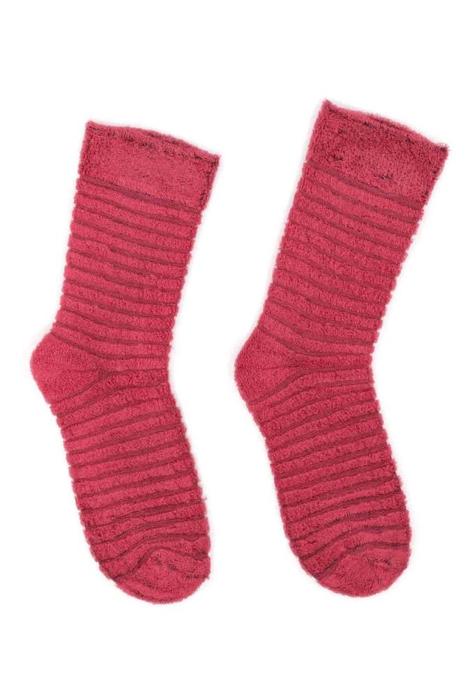 Girl Inverted Towel Socks 312 | Pink