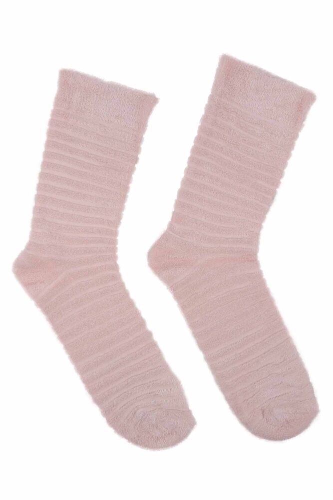 Girl Inverted Towel Socks 312 | Cream