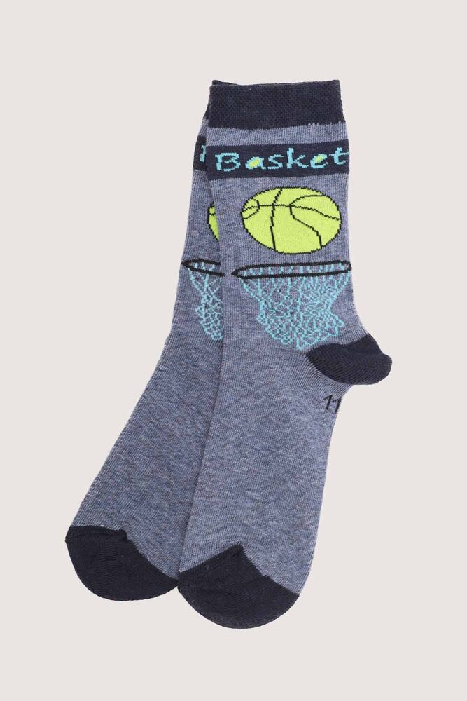 Basketball Printed Men Socks Socks 107 | Indigo
