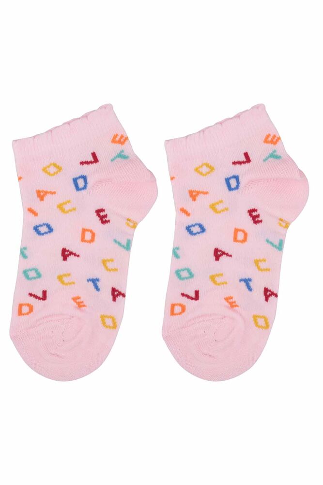 Dündar Patterned Girl Socks 2670 | Pink