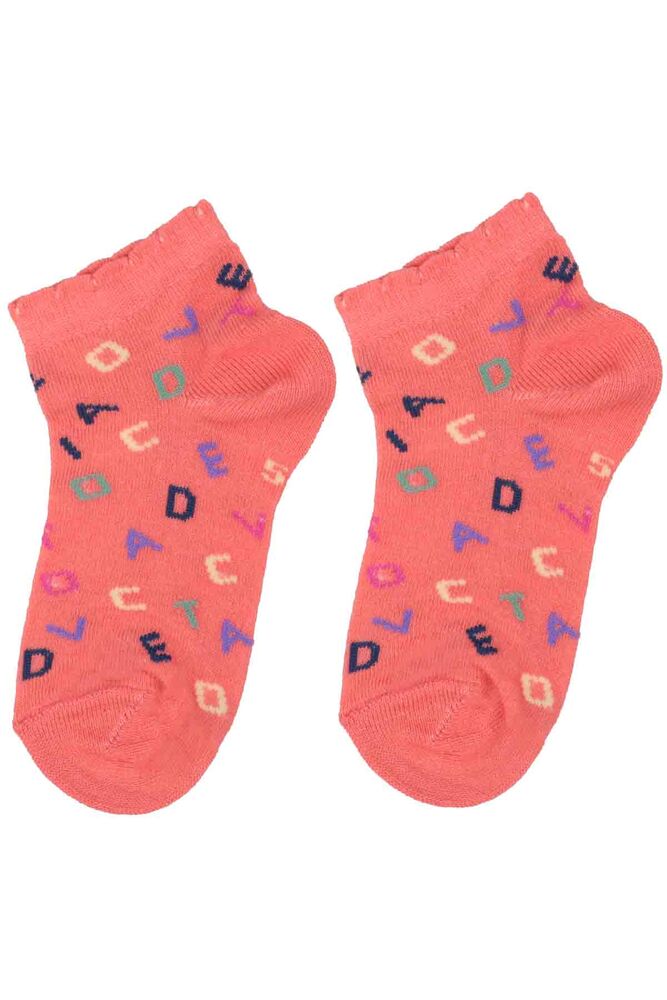 Dündar Letter Printed Girl Socks 2670 | Light Pink
