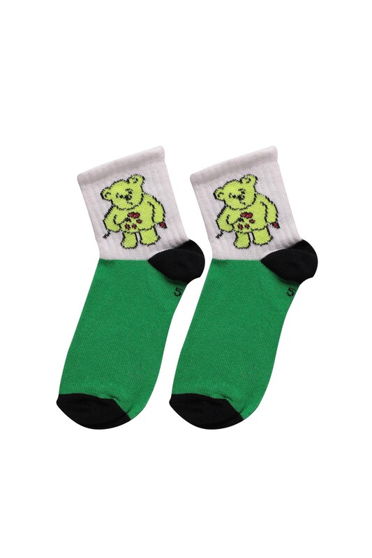 MİLANO - Figürlü Çocuk Çorap 2504 | Yeşil