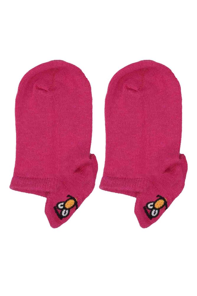 Emoji Printed Seamless Bootie Socks | Plum