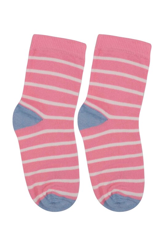 SİMİSSO - Patterned Girl Socks 923 | Pink