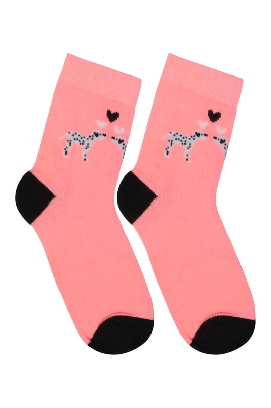 SİMİSSO - Patterned Kid Socks 927 | Pink