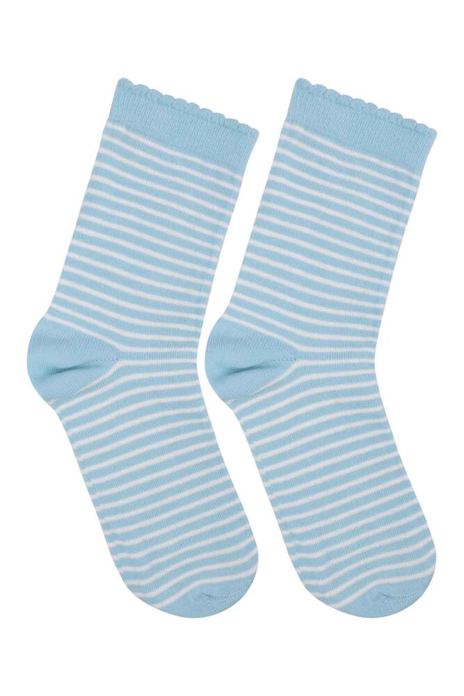 Patterned Kid Socks 929 | Blue