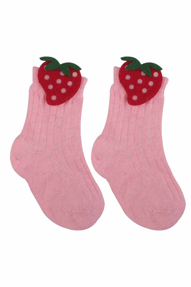 Strawberry Girl Short Socks | Pink