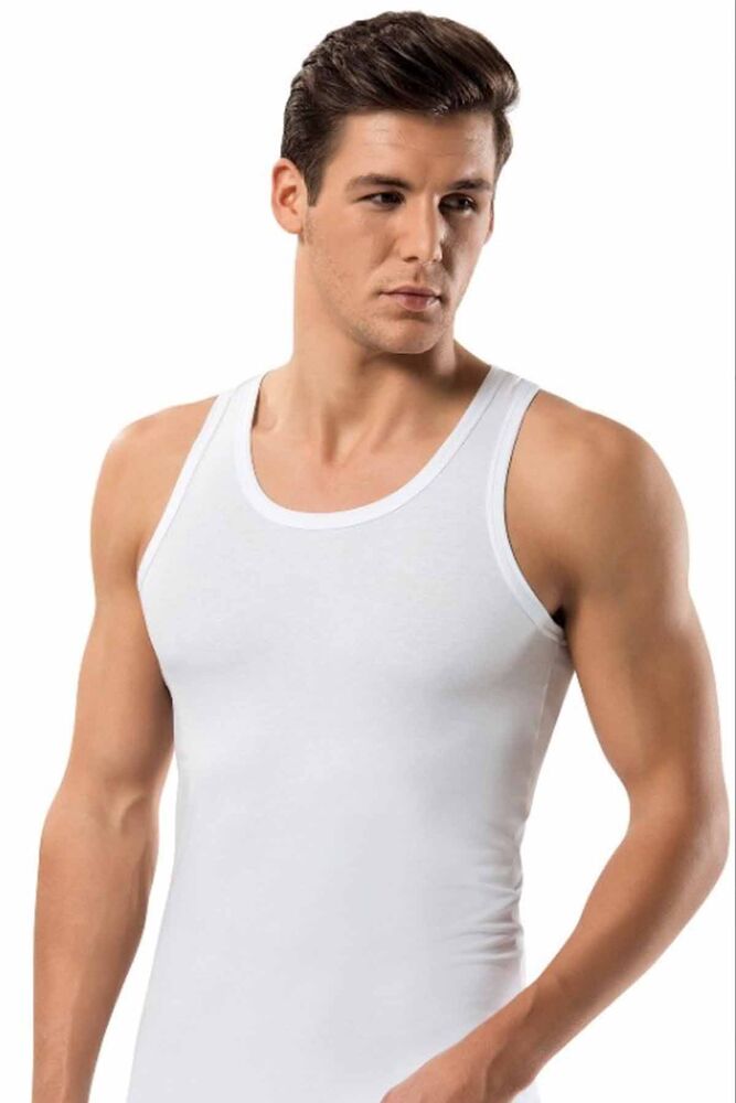 Erdem 1121 Elastane Sport Man Undershirt | White