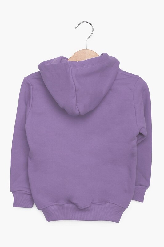 Hooded Girl Cardigan 3537 | Lilac - Thumbnail