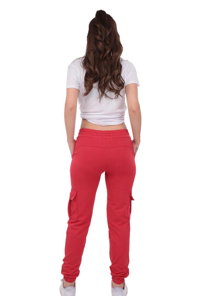 Cargo Sweatpants with Pockets B-151 | Red