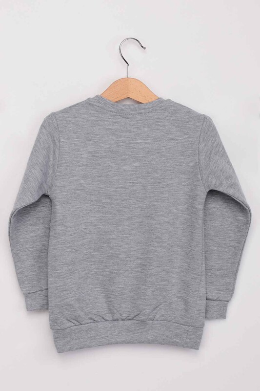 Never Give Up Boy Sweatshirt | Grey - Thumbnail