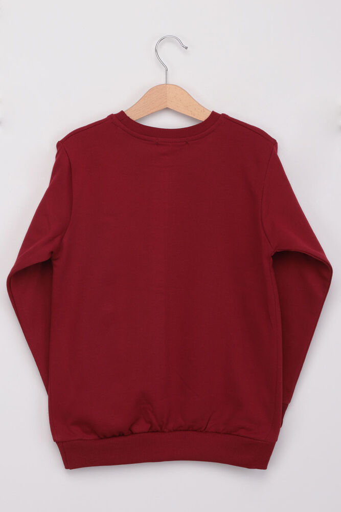 Seven Teen Printed Sweatshirt | Burgundy