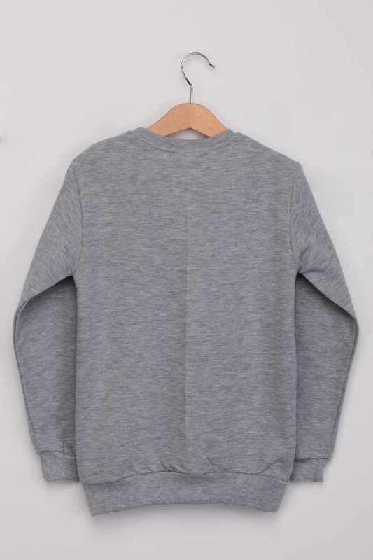 Seven Teen Boy Printed Sweatshirt | Grey - Thumbnail