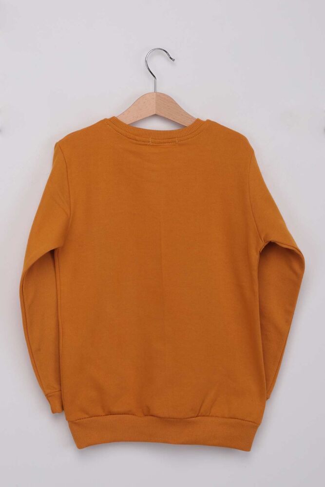 Seven Teen Boy Printed Sweatshirt | Mustard