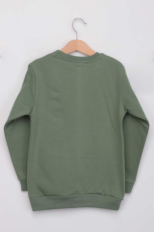 Seven Teen Boy Printed Sweatshirt | Green - Thumbnail