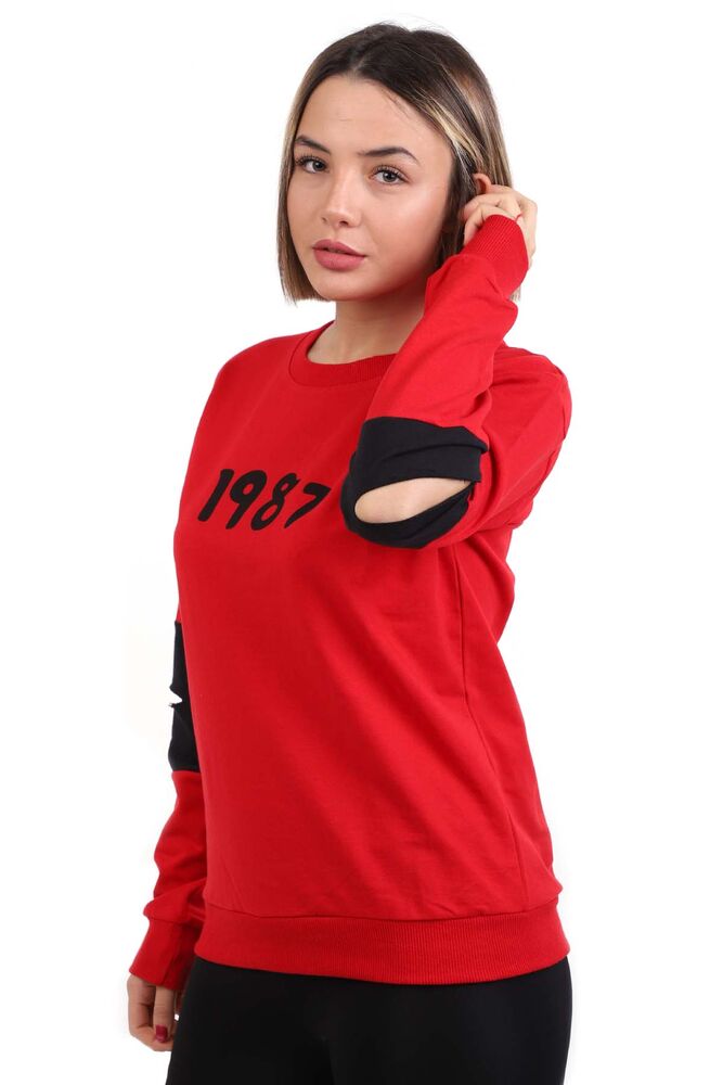 Hostes 1987 Printed Woman Sweatshirt 6501 | Red