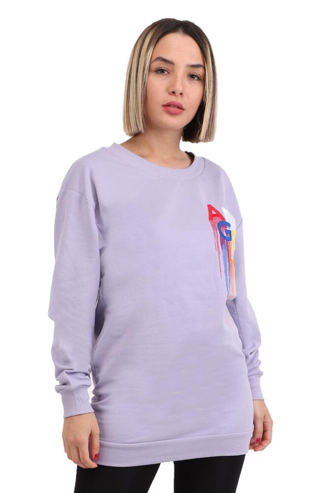 Angels Brouded Woman Sweatshirt 4142 | Purple