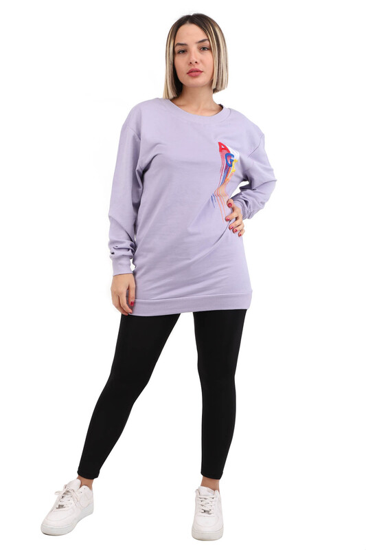Angels Brouded Woman Sweatshirt 4142 | Purple - Thumbnail