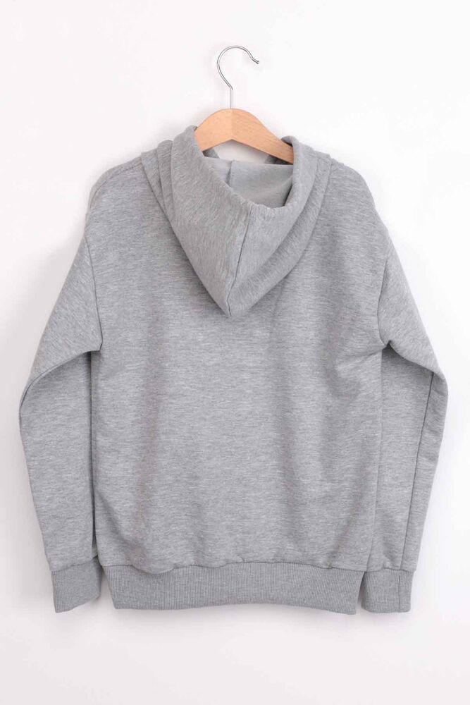 Hooded Girl Sweatshirt | Gray